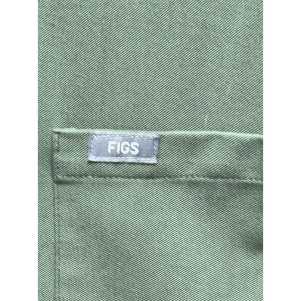 FIGS Technical Collection Olive Green V-Neck Scrub Top Small Mens Medical EUC - Picture 2 of 6